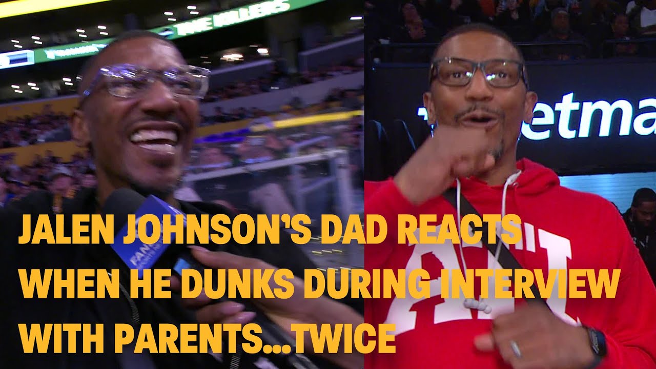 Jalen Johnson's Surprising Dunk Moments During Interviews with His Parents 🤯