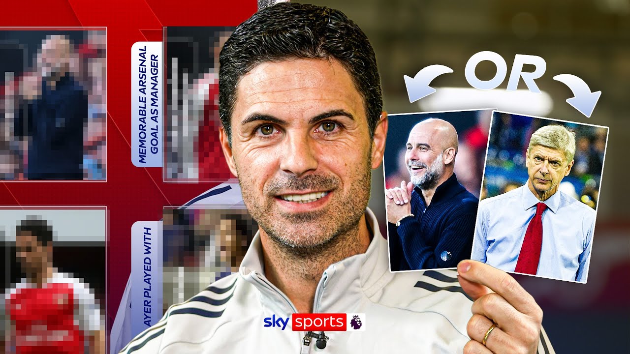Pep Guardiola vs Arsene Wenger? | Arteta Sticker Challenge