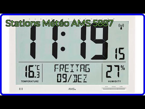 AVIS (2025) : Stations Météo AMS 5887. DÉTAILS ESSENTIELS