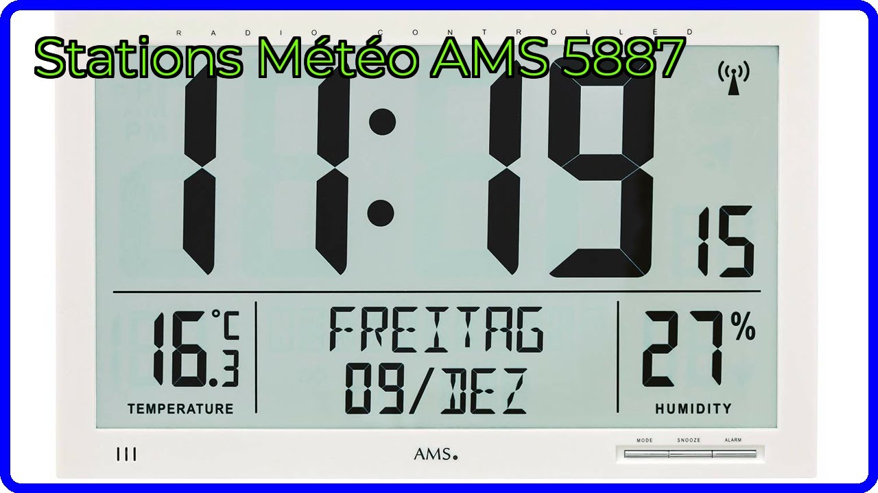 AVIS 2025 : Station Météo AMS 5887 🌡️