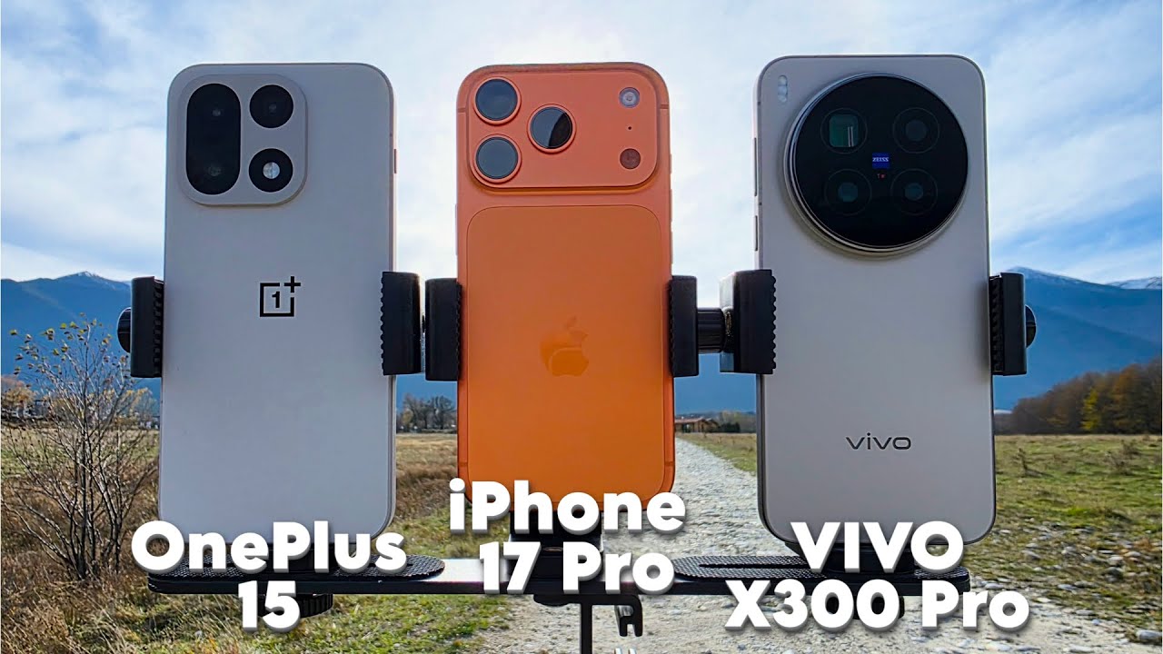 Vivo X300 Pro vs OnePlus 15 & iPhone 17 Pro Camera Test 📸
