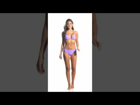 Volcom Women's Simply Solid Cheeky Bikini Bottom | SwimOutlet.com