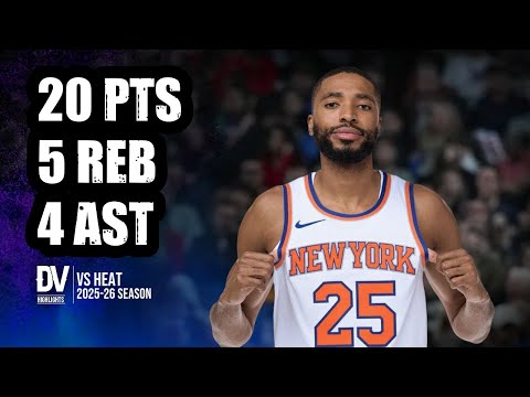 Mikal Bridges vs Heat 20 pts 5 reb 4 ast | Oct 26, 2025 | Regular Season