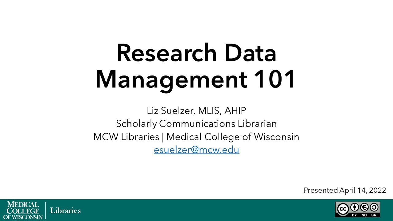 Research Data Management Basics 📊