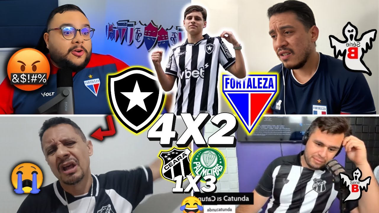 Fortaleza e Ceará Rebaixados; Botafogo 4x2 Fortaleza ⚽