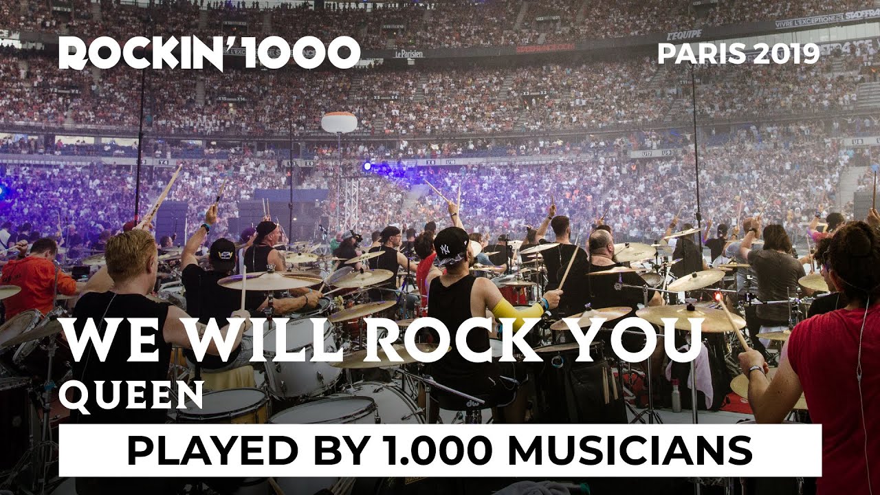 Queen's 'We Will Rock You' Live with 1000 Musicians 🎸