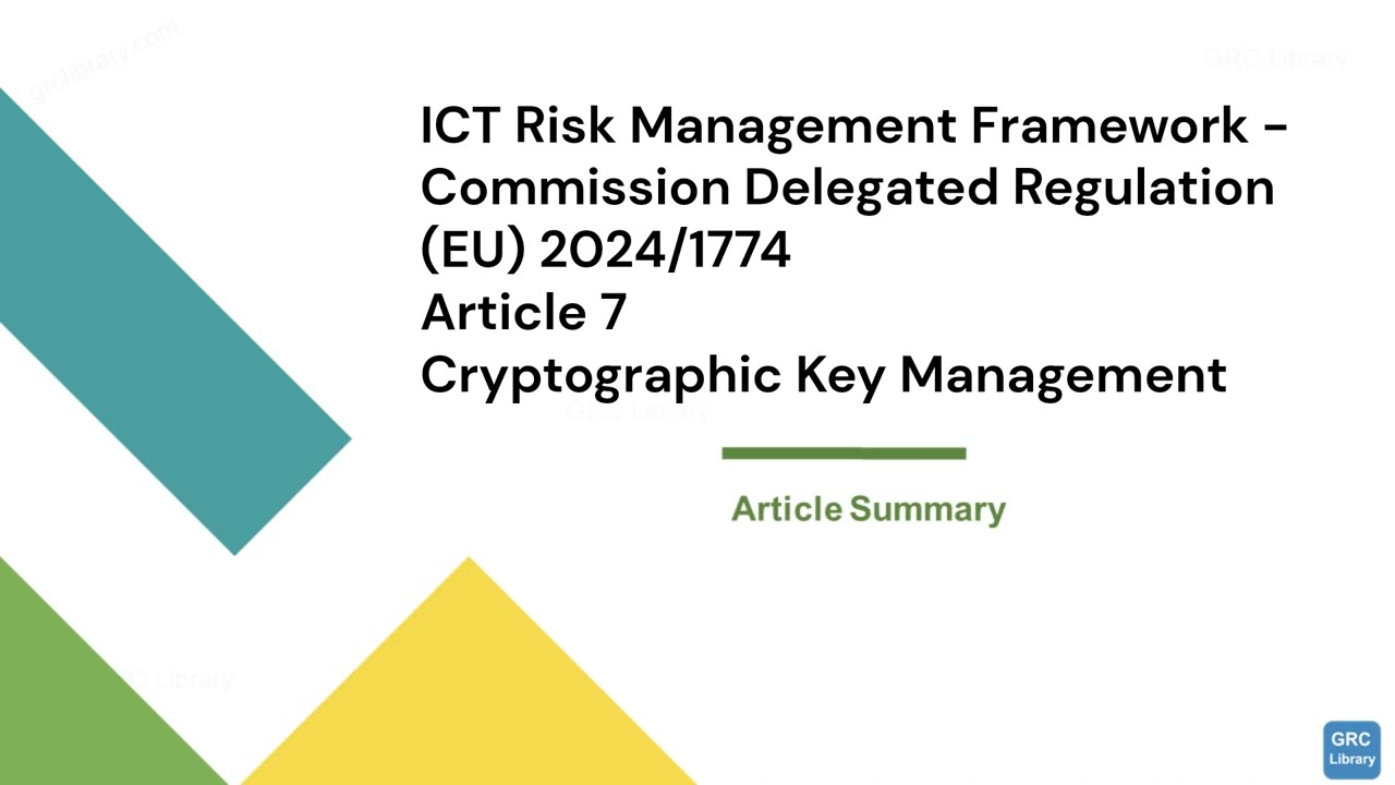 EU 2024/1774 Article 7: Essential Guidelines for Cryptographic Key Management 🔐