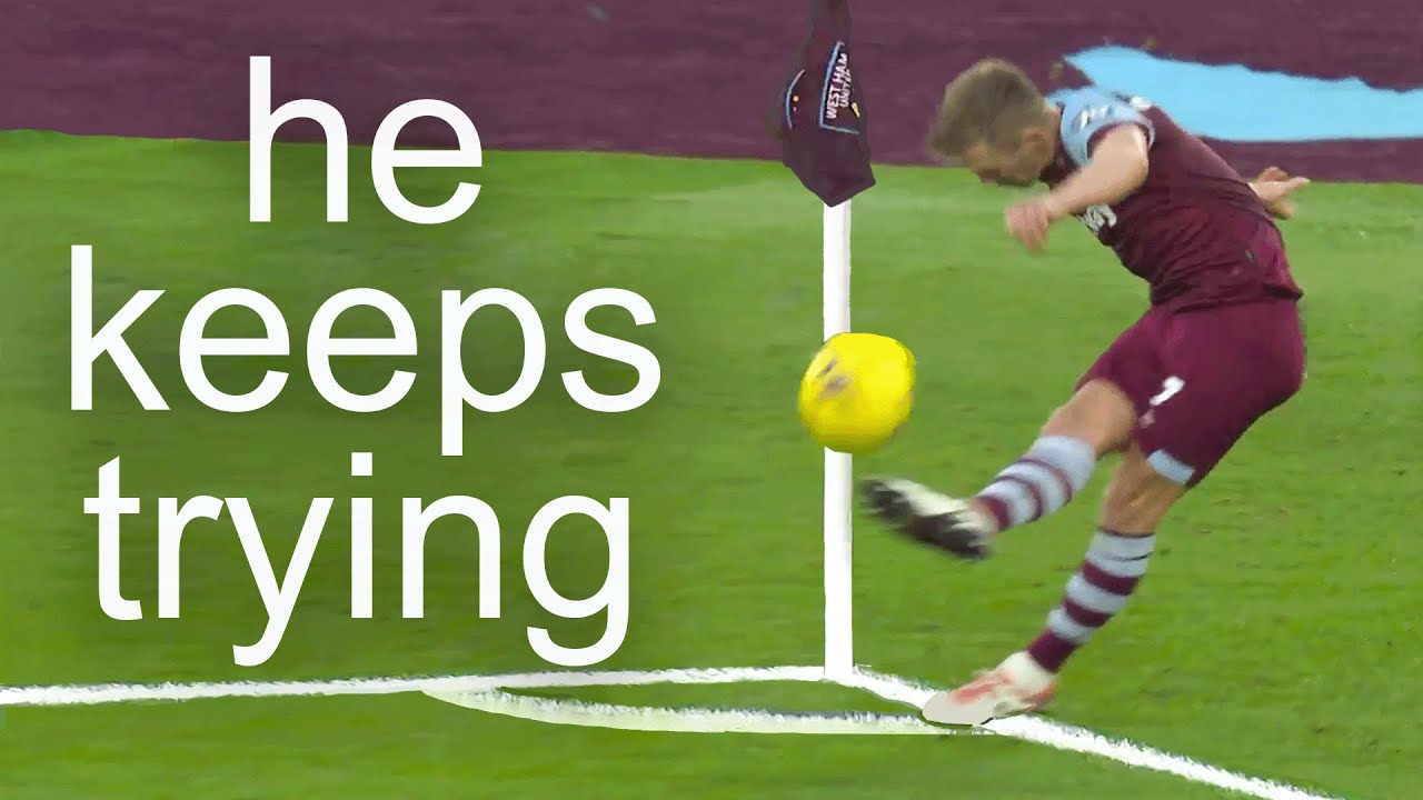 Ward-Prowse's Persistent Attempts to Score from Corners at West Ham ⚽