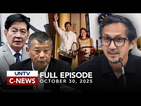 UNTV C-NEWS | October 30, 2025: PBBM Heads to South Korea for APEC 2025 & DPWH Launches 2027 Flood Control Plan π
