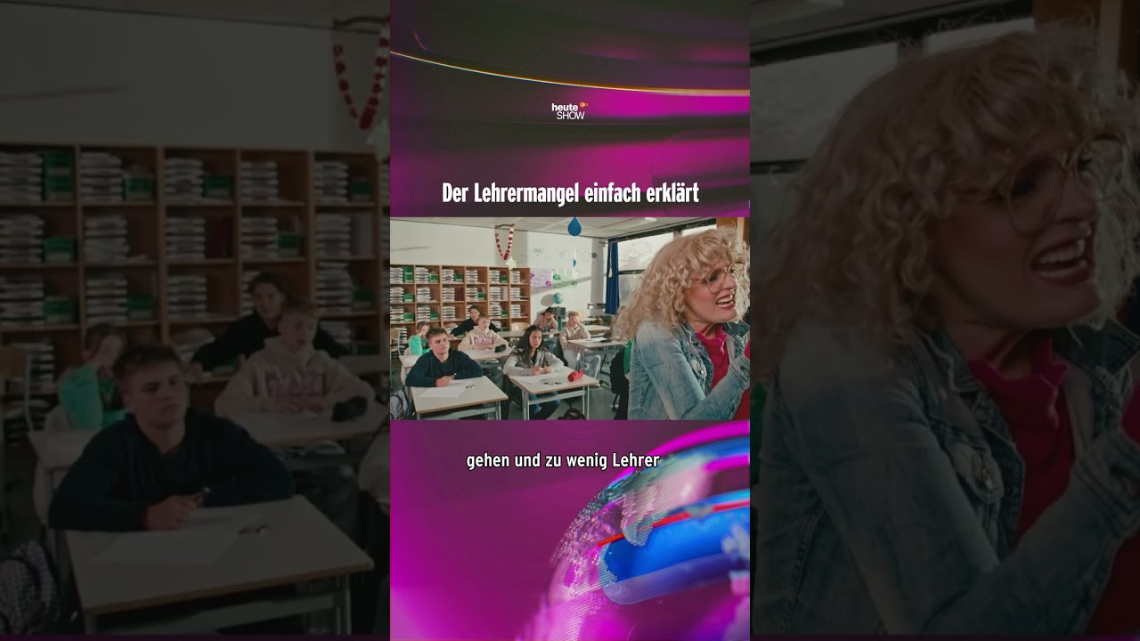 Lehrermangel verständlich erklärt | heute-show #shorts