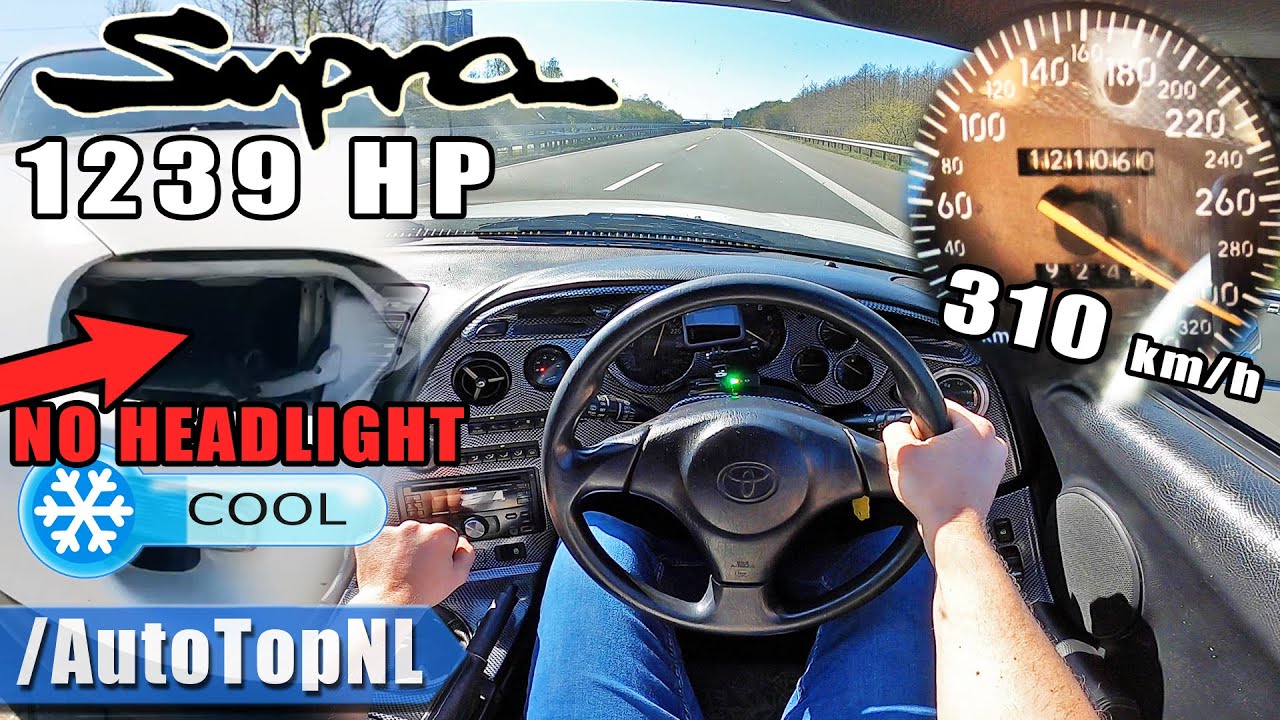 Toyota Supra 2JZ 1239HP Hits 310KMH on Autobahn 🚗