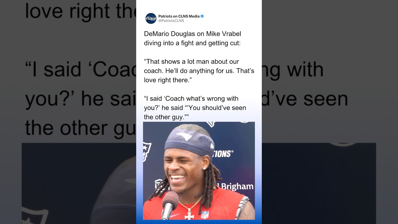 DeMario Douglas Reveals How Coach Mike Vrabel's Fight Led to His Release 🏈