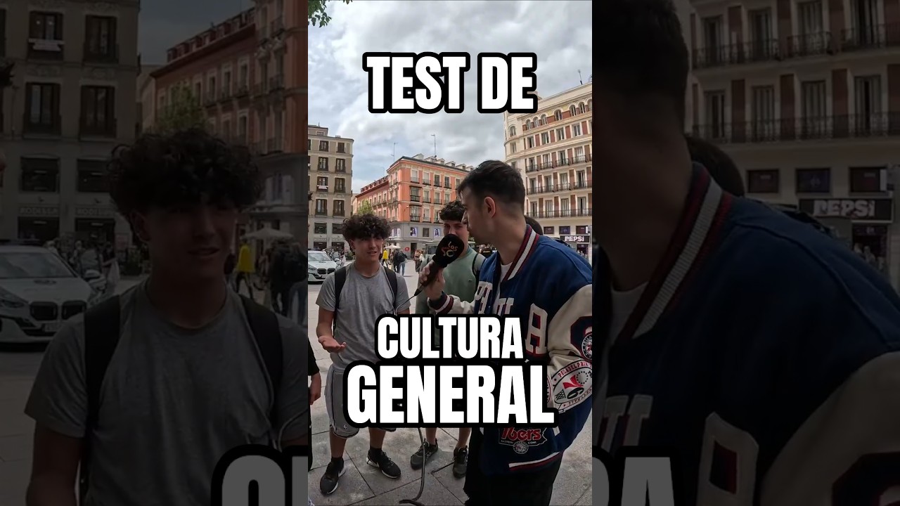 Test de inteligencia en la calle: cultura general de los jóvenes en Madrid