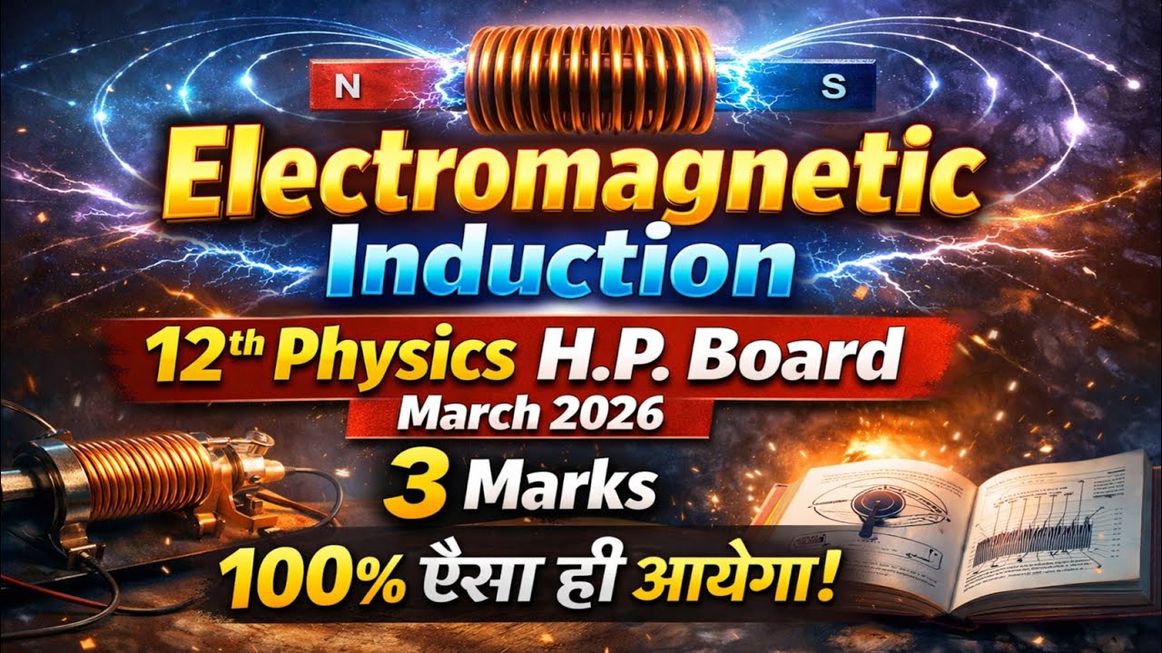 Electromagnetic Induction: 3 Marks Perfectly Covered 🔥