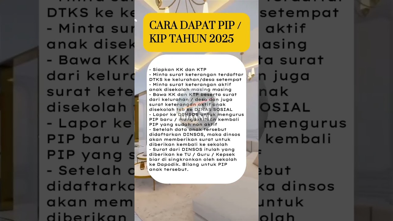 Daftar Bansos PIP/KIP 2025 📋
