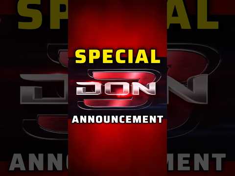 Don 3 🎬 New Announcement 😍 Ranveer Singh 🔥 #shorts