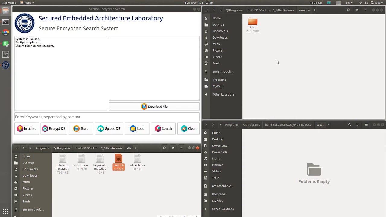 Prototype for Encrypted Search in Cloud Infrastructure Using Searchable Symmetric Encryption