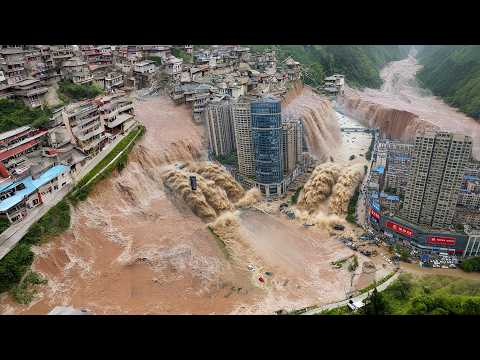 China’s Capital Beijing Hit by Catastrophic Floods — Streets Turn Into Rivers, Millions at Risk