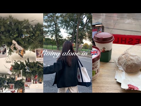 Living alone in UK 🇬🇧#11 | University of Nottingham, Surviving Final year, Sushi Yoka,Halloween,snow