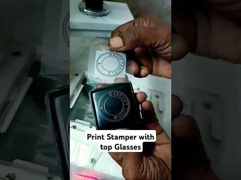Print Stamper Round Pre inked Stamps #diy #inkrefill #viralshorts