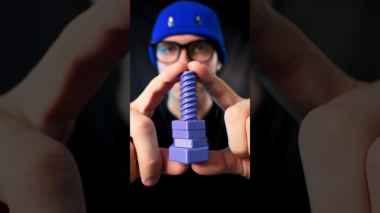 ADHD? 😂 3D Printed Nuts & Bolts ASMR