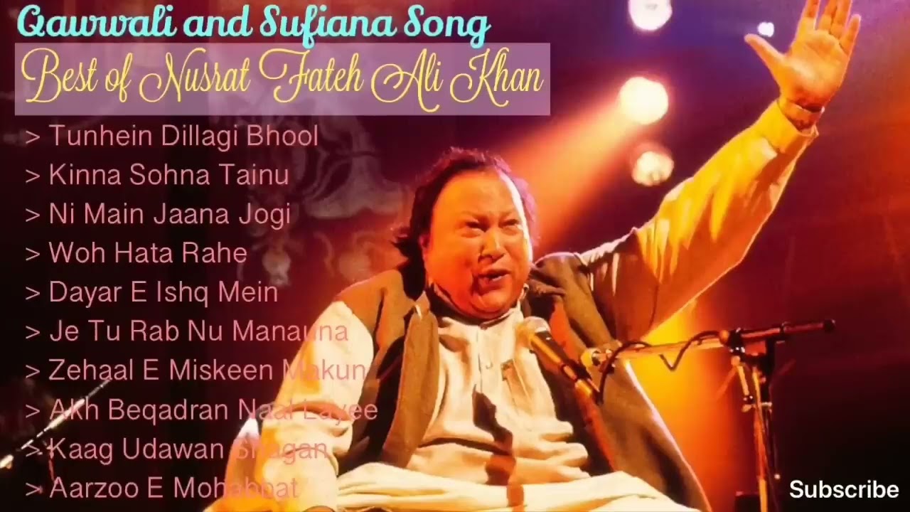Top 10 Qawwali & Sufi Songs by Nusrat Fateh Ali Khan 🎶