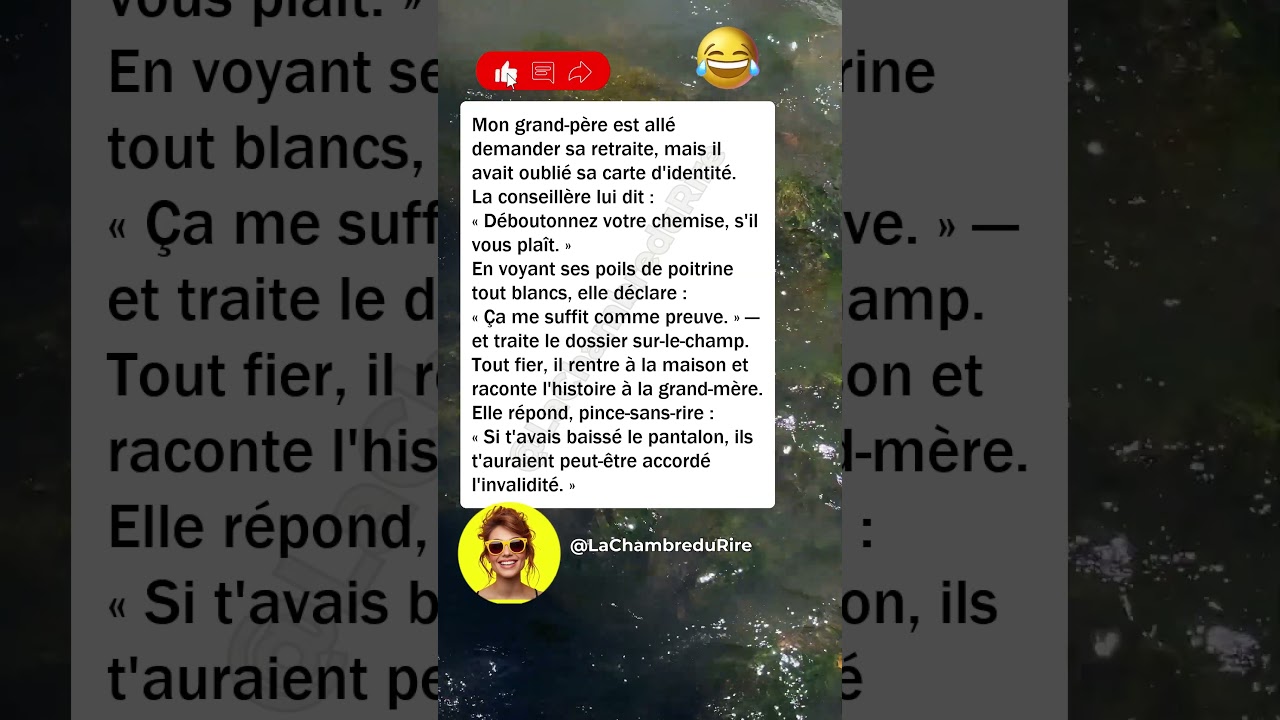 Pépé demande sa retraite 😄