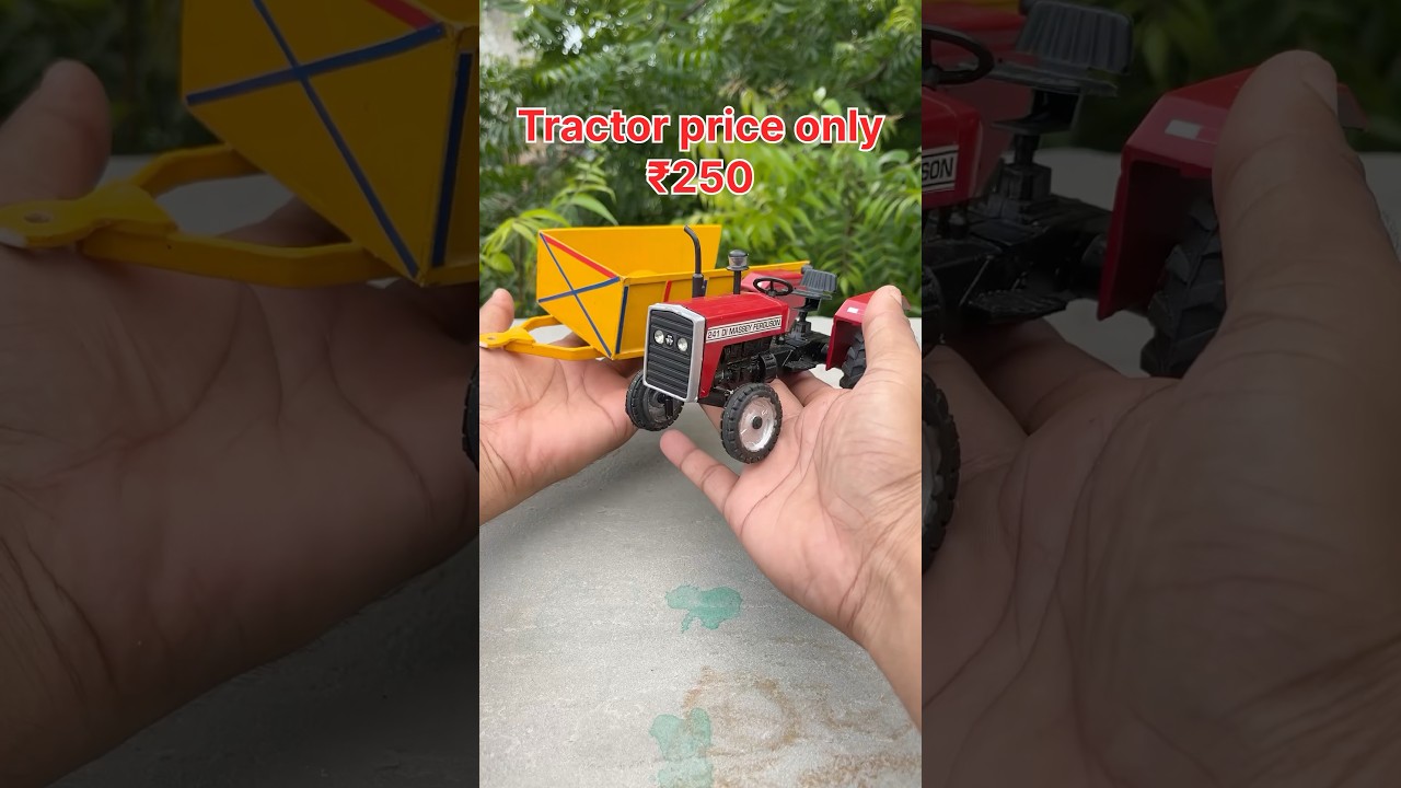 Massey Ferguson 241 Tractor & Trolley Diecast Unboxing ๐