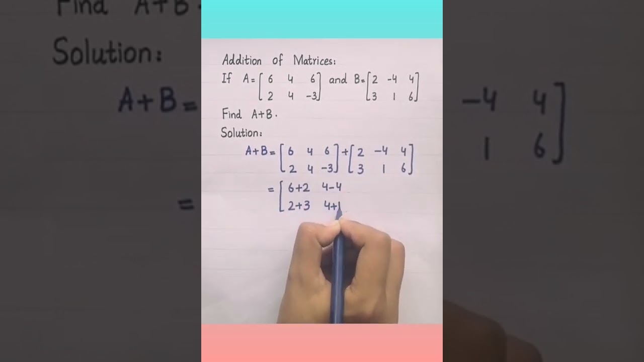 Matrices Addition for Class 9 📊