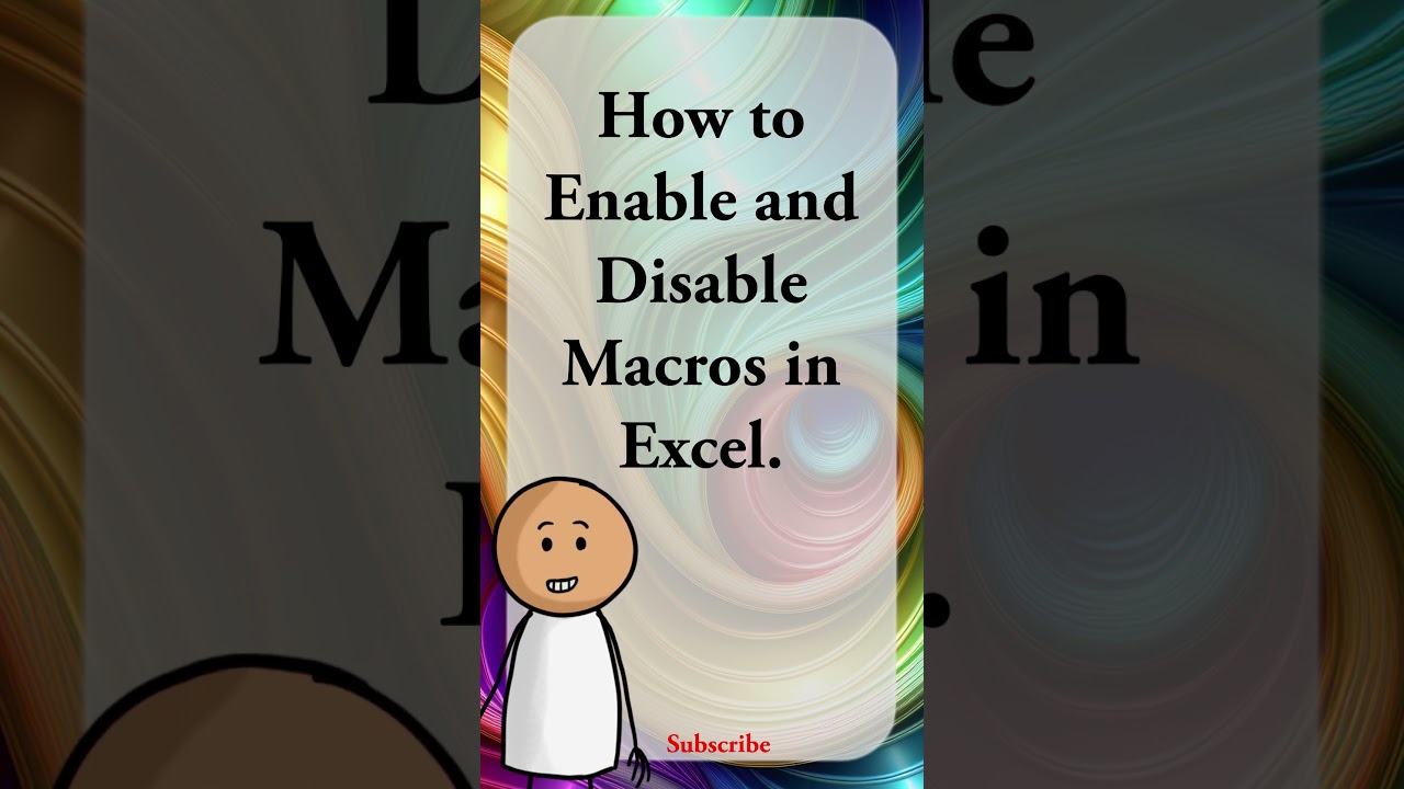 Enable/Disable Macros in Excel (Safely!) π‘οΈ #ExcelTips #Macros #Spreadsheet #MicrosoftExcel