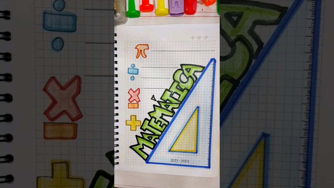 Carátula Creativa para Matemática