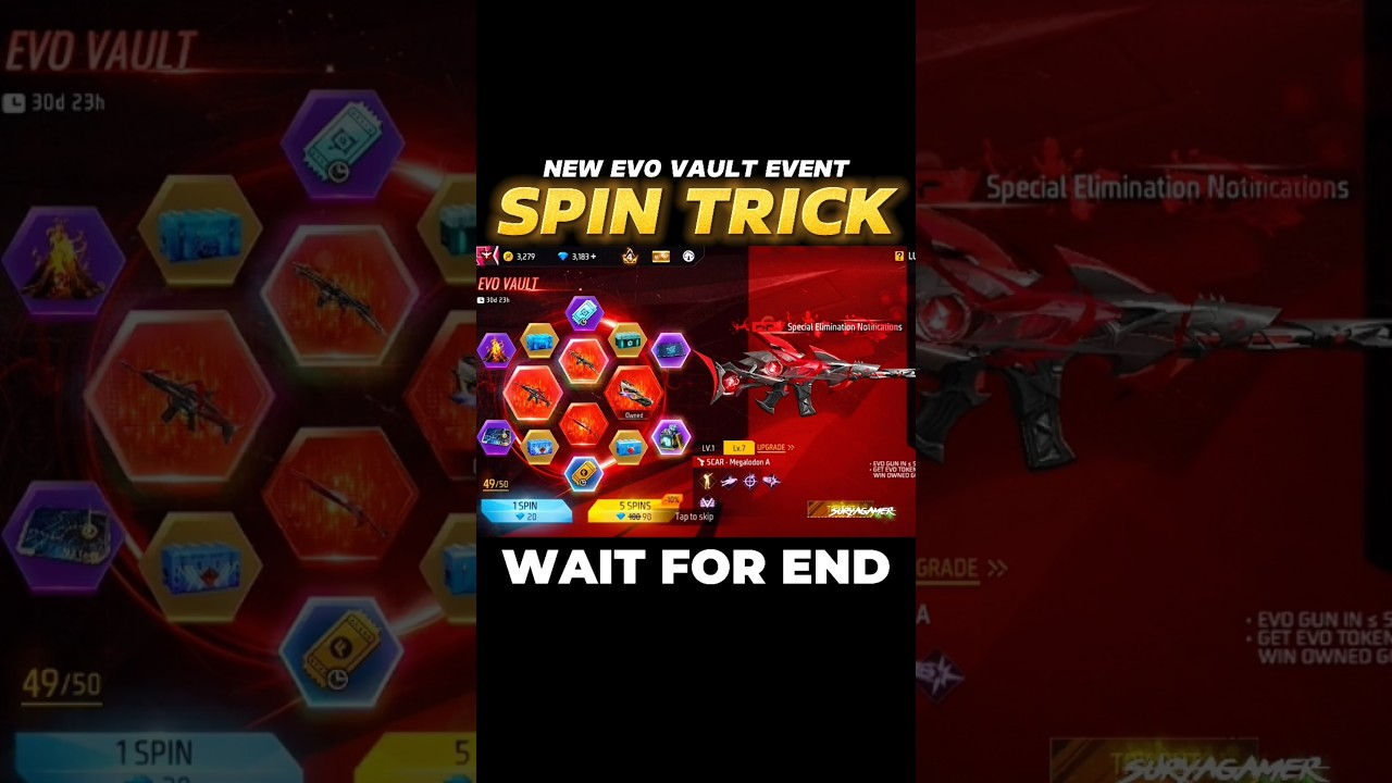 Unlock Evo Scar Gun Skin in Free Fire 🔫