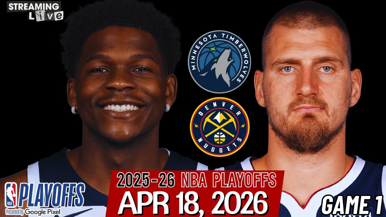 Nikola Jokic vs Anthony Edwards Live | Timberwolves vs Nuggets Game 1