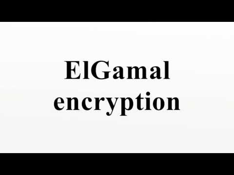 ElGamal encryption