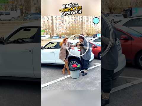 Transformación del día para una mujer sin hogar.