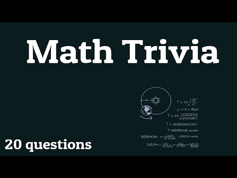 Math Trivia Quiz - 20 Questions -Simple Math and Mathematicians Trivia {ROAD TRIpVIA- ep:73]