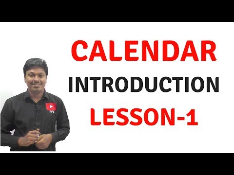 Calendar_Reasoning(Introduction)|| Lesson-1