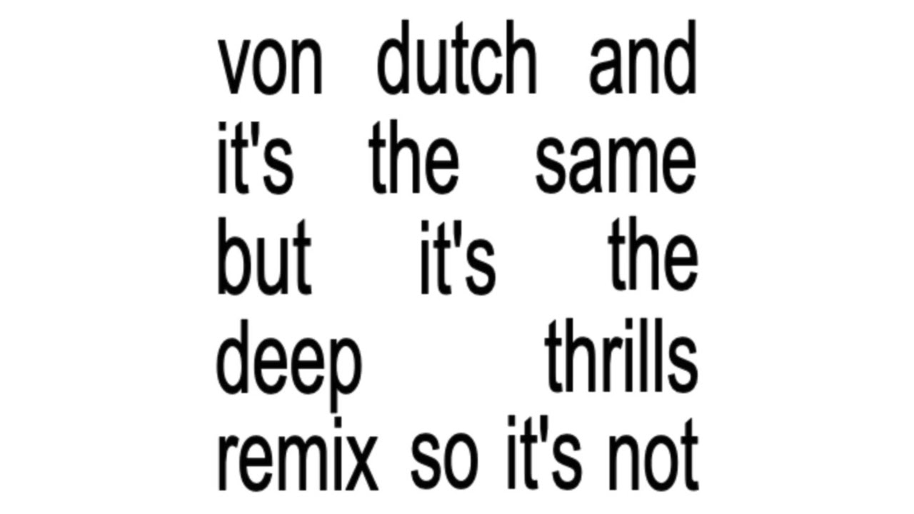 Charli XCX - Von Dutch (Deep Thrills Remix) 🎶
