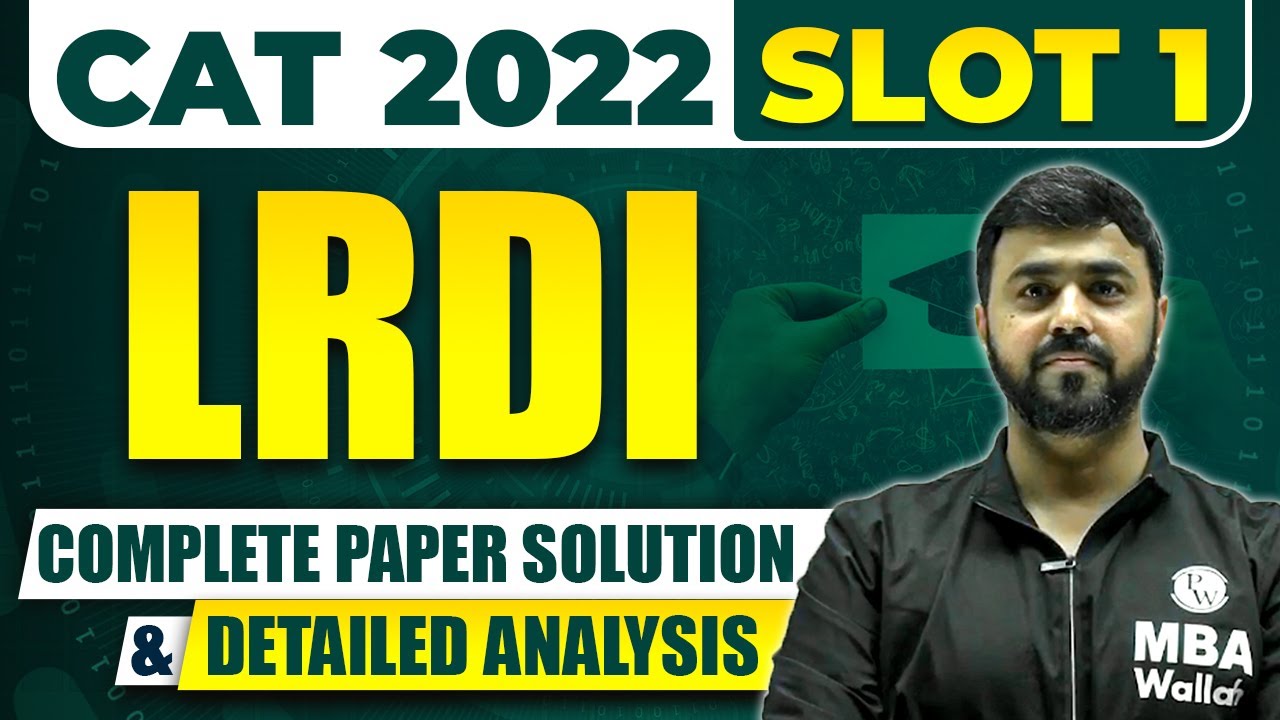 CAT 2022 Slot 1 LRDI Paper & Analysis | MBA Wallah