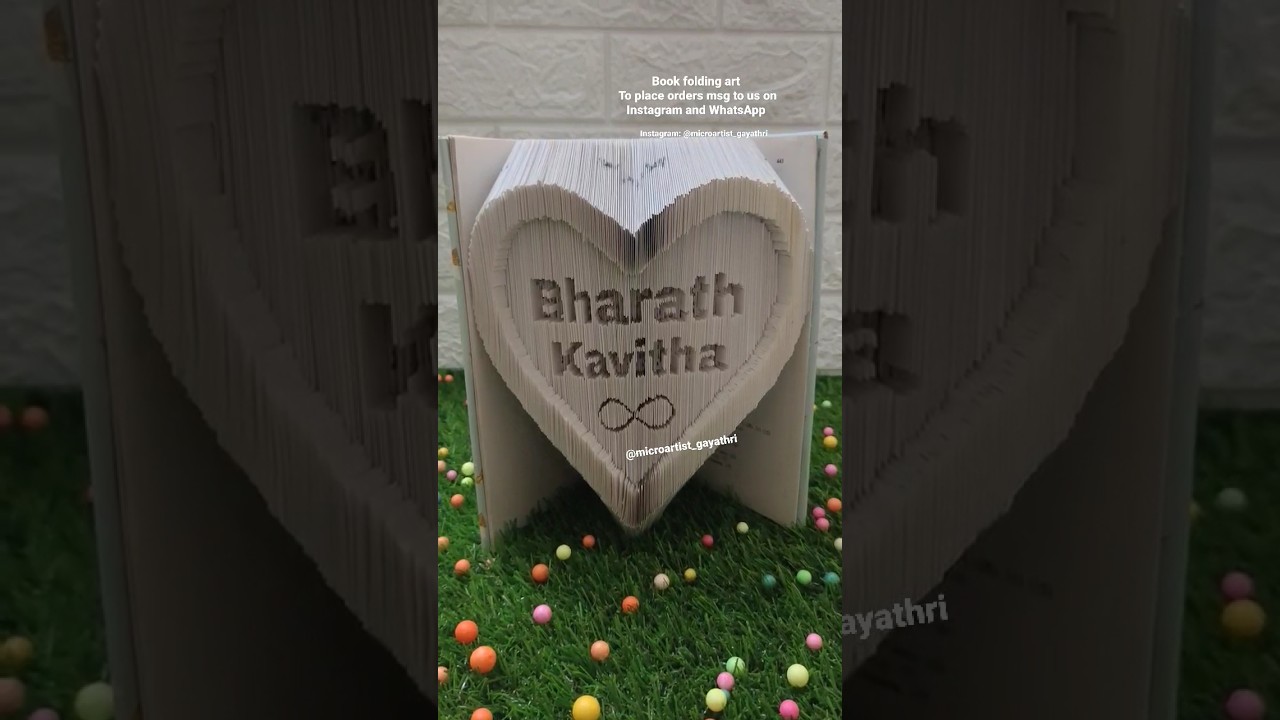 Unique Customized Book Folding Art for Gifts 📚