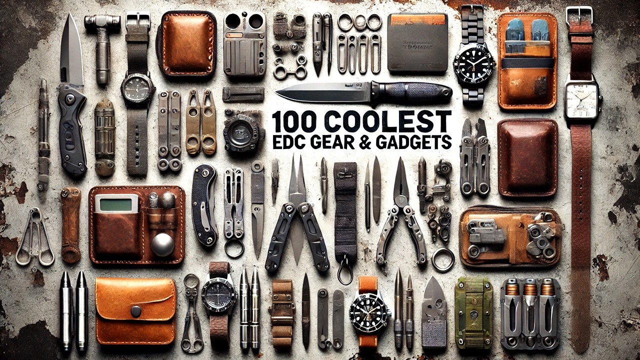 100 Top 100 Cool EDC Gear & Gadgets for Daily Use 🔧