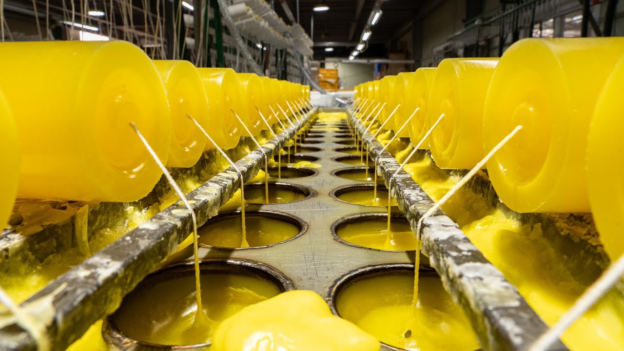 Candle Factory: Mass Production Process 🕯️