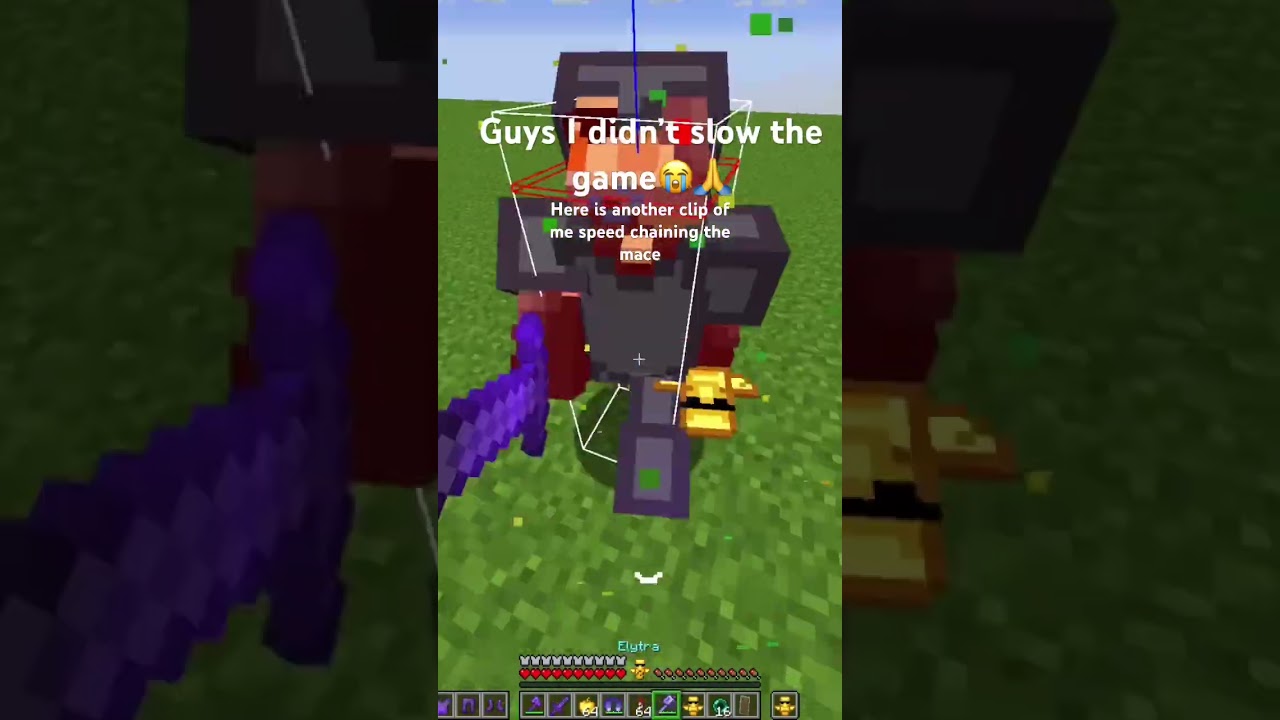 Epic Elytra Mace Speed Chains in Minecraft! 🚀