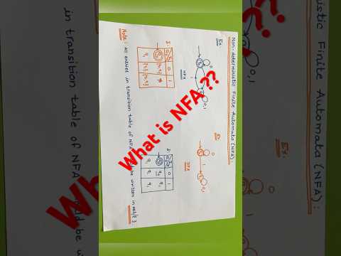 NFA | Non-Deterministic Finite Automata #nfa #nondeterministic #finiteautomata #automata