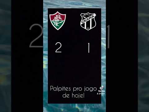 #brasileirão #ceara #fluminense palpites pra hj!