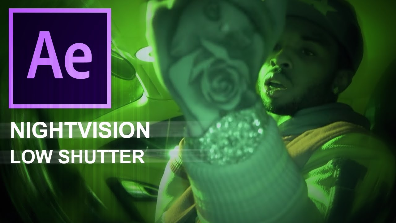 After Effects Fake Low Shutter Speed & Nightvision Effect 🎥