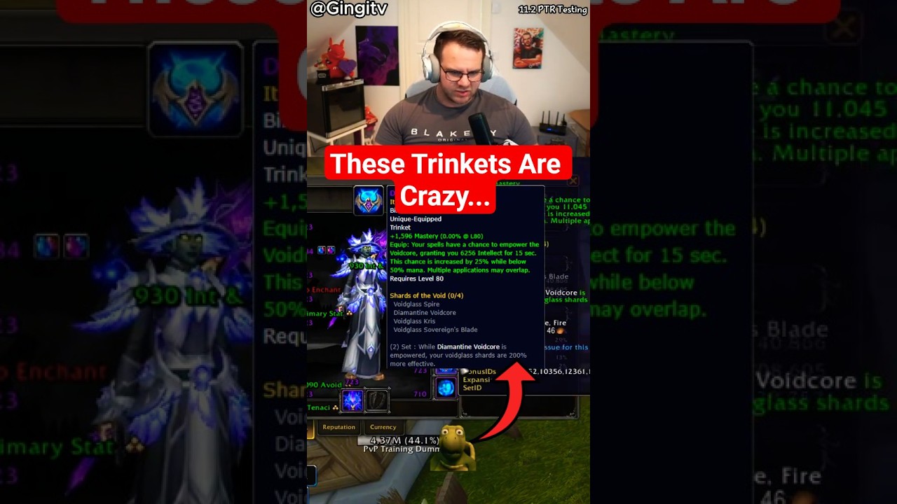 Insane Trinkets Set in 11.2 PTR ๐ฅ