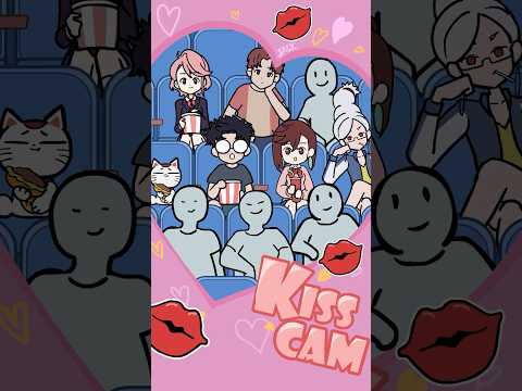 KISS CAM! #kisscam #JackAndSara #animation #dandadan #funny