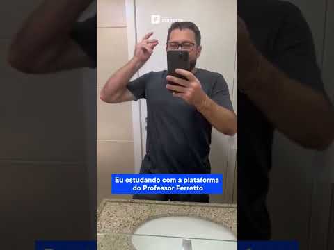 Estudar na Plataforma do Professor Ferretto é assim, só alegria!! 😍😍 #shorts