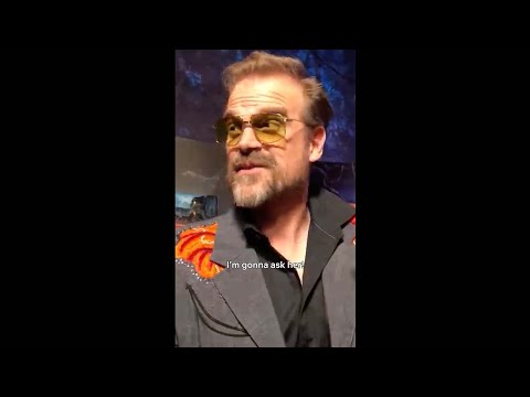 Did Millie Bobby Brown give tips to David Harbour on growing his hair out? #StrangerThings